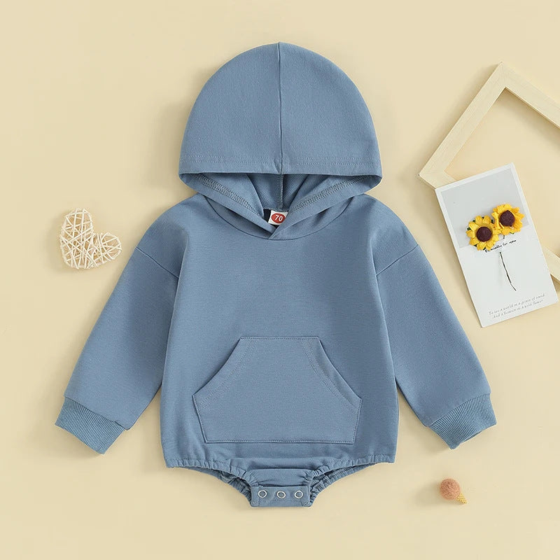 Baby Hooded Jumpsuit Soft Cotton Romper